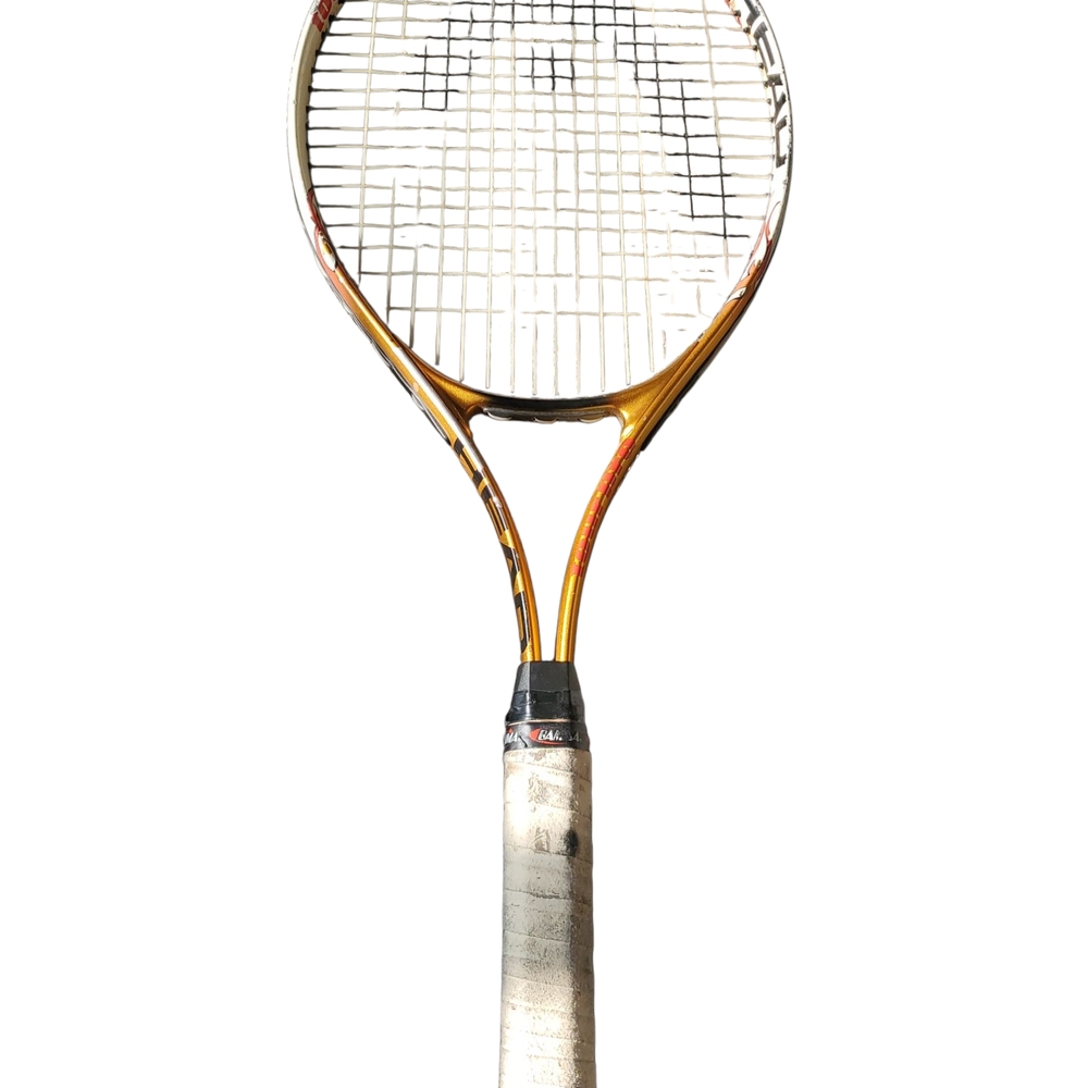 Head Racket with Elegant Gold and White